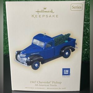 Hallmark keepsake 1947 Chevrolet Pickup Ornament - Blue